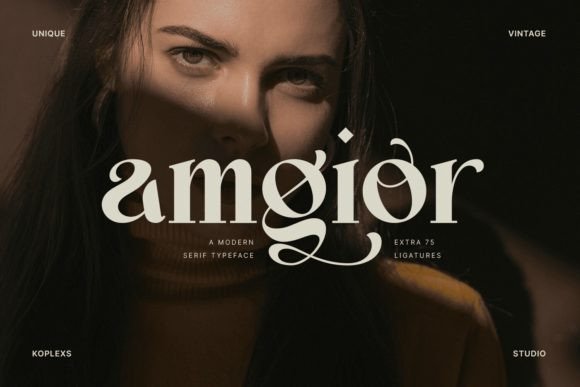 Amgior: Elevating Modern Design with Serif Elegance