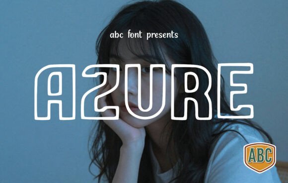 Azure: The Playful Outline Font for Modern Design
