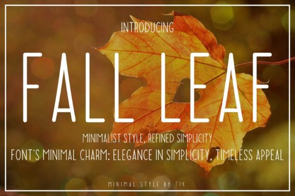 Discovering the Fall Leaf Typeface for Modern Design