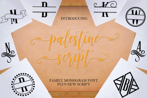 Elevate Your Branding with the Palestine Script and Monogram Font