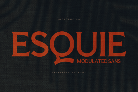 Esquie: Redefining Typography with Experimental Modulation