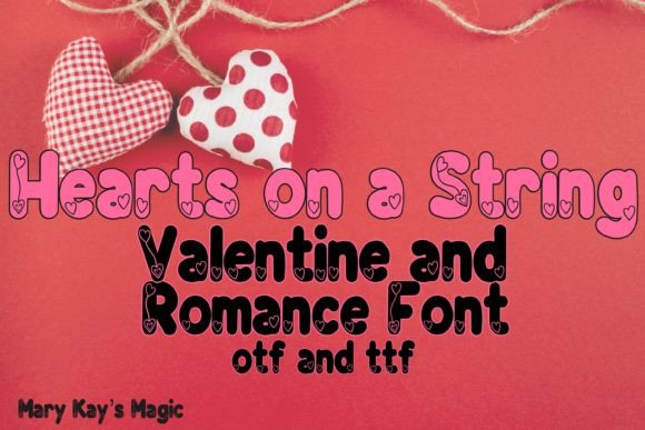Hearts on a String: A Typographic Solution for Romantic Visuals