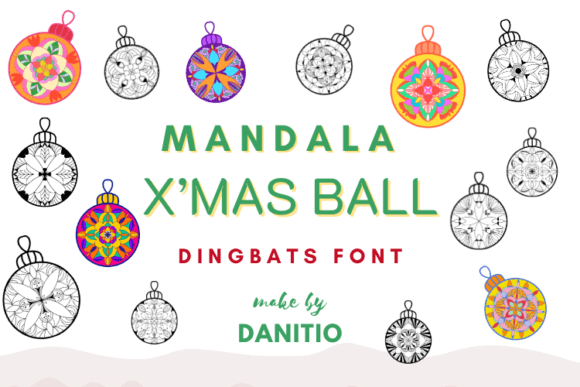 Mandala X'mas Ball: Elevate Your Holiday Graphic Design