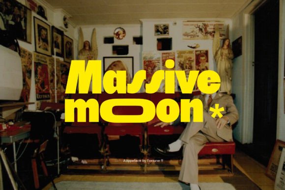 Massive Moon: Retro Charm for Modern Design