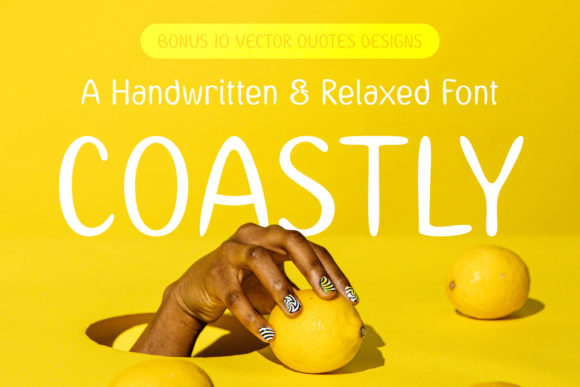 Meet Coastly: A Handwritten Font for Relaxing Design
