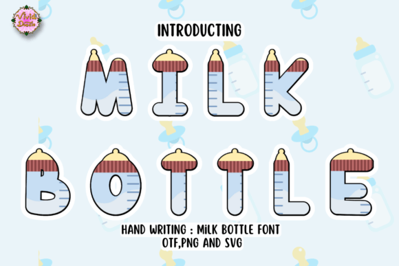Milk Bottle: A Sweet Typeface for Creative Design