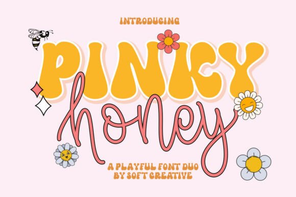 Pinky Honey: A Font Duo for Cheerful Branding