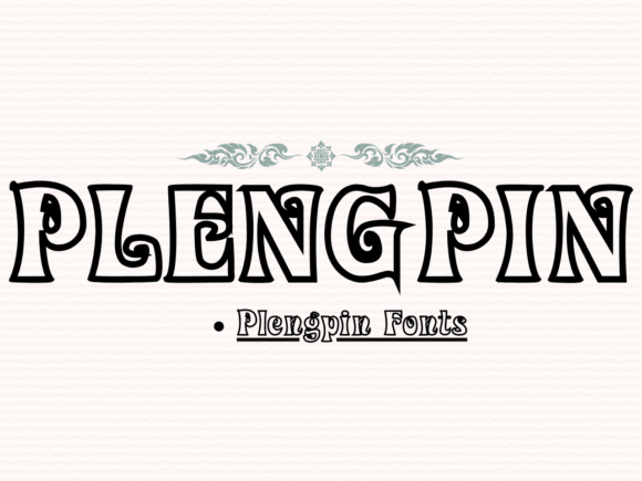Plengpin: The Charming Display Font for Creative Projects