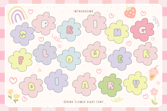 Spring Flower Diary: A Floral Font for Elegant Design