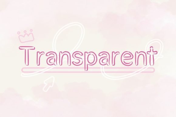 Transparent Font: A Modern Handwritten Design Asset