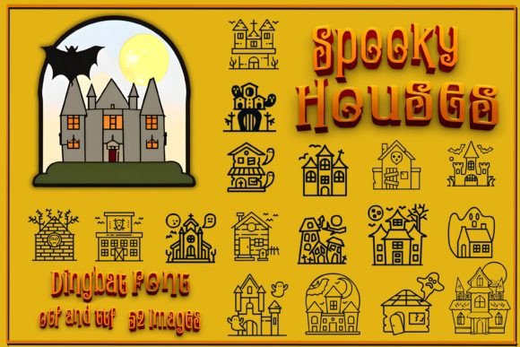 Unlock Creative Potential with Spooky Houses Font